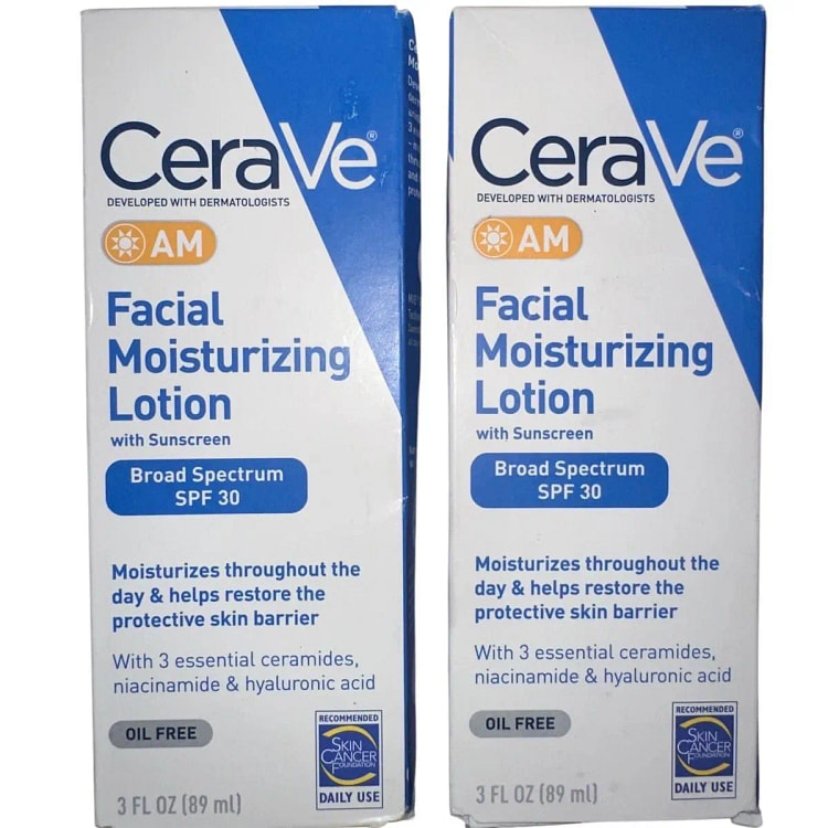 CeraVe AM 面部保湿乳液 SPF 30 1 盒