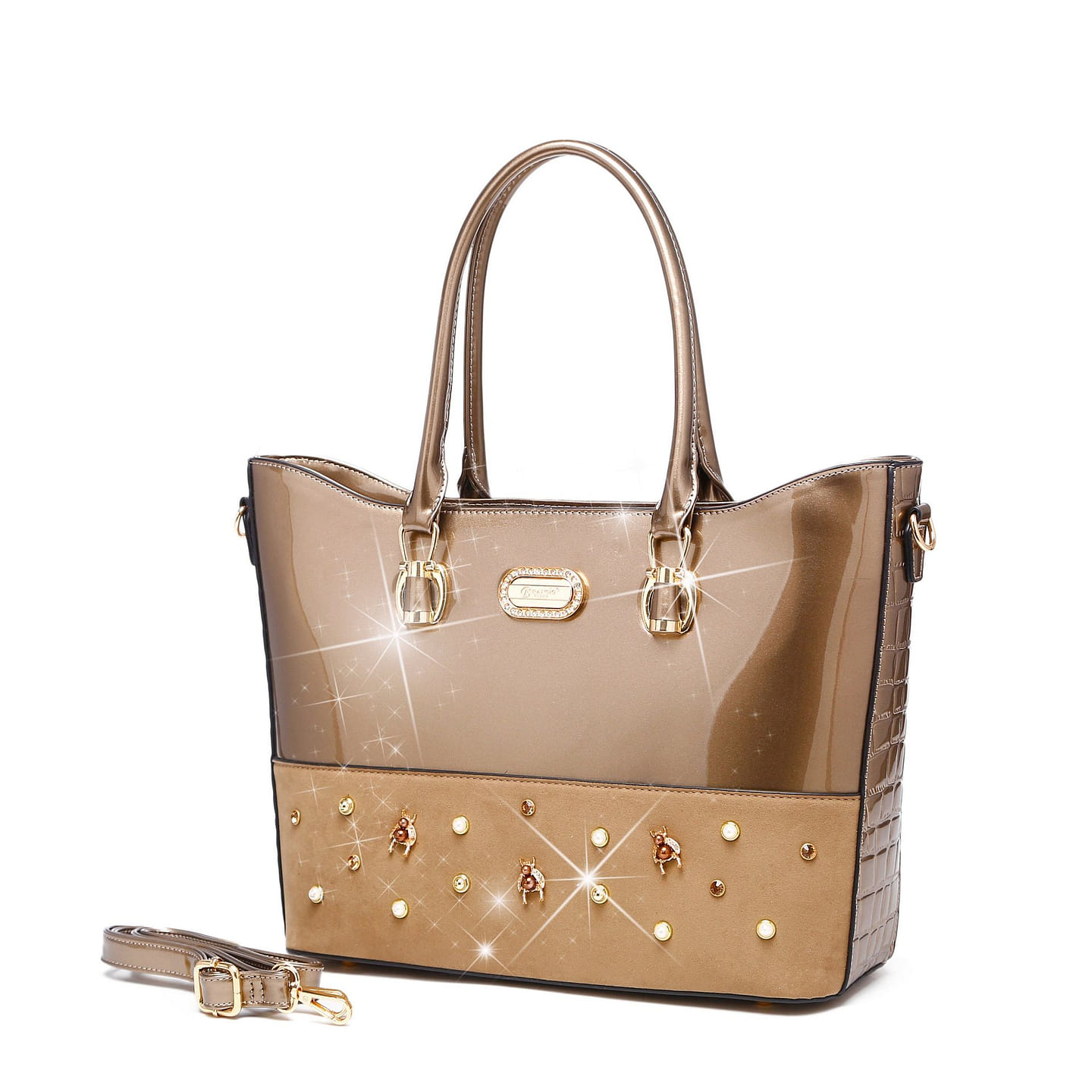 Honey Bee Max Handmade Tote Bag Pewter [RM6669-PR] 1 each