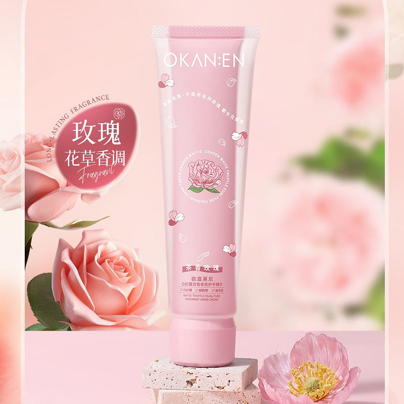 WhiteTruffle Dual-Tube Fragrance HandSerum-Rose 1 count