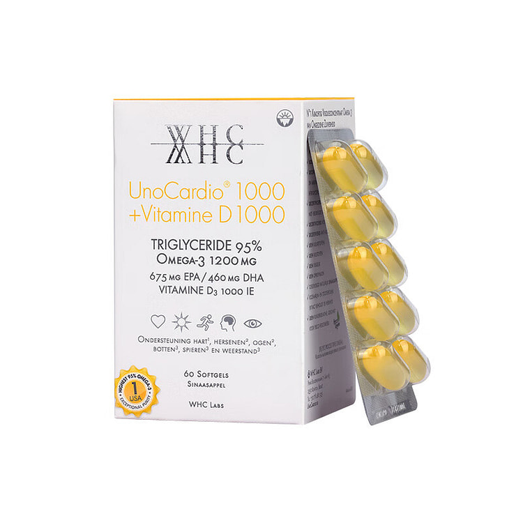 WHC小千金深海鱼油 rTG结构高纯度鱼油60粒