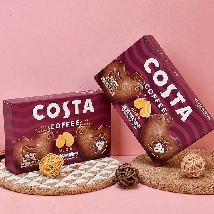 COSTA Coffee Butter Coffee Chicken Cookies 60g 60 g