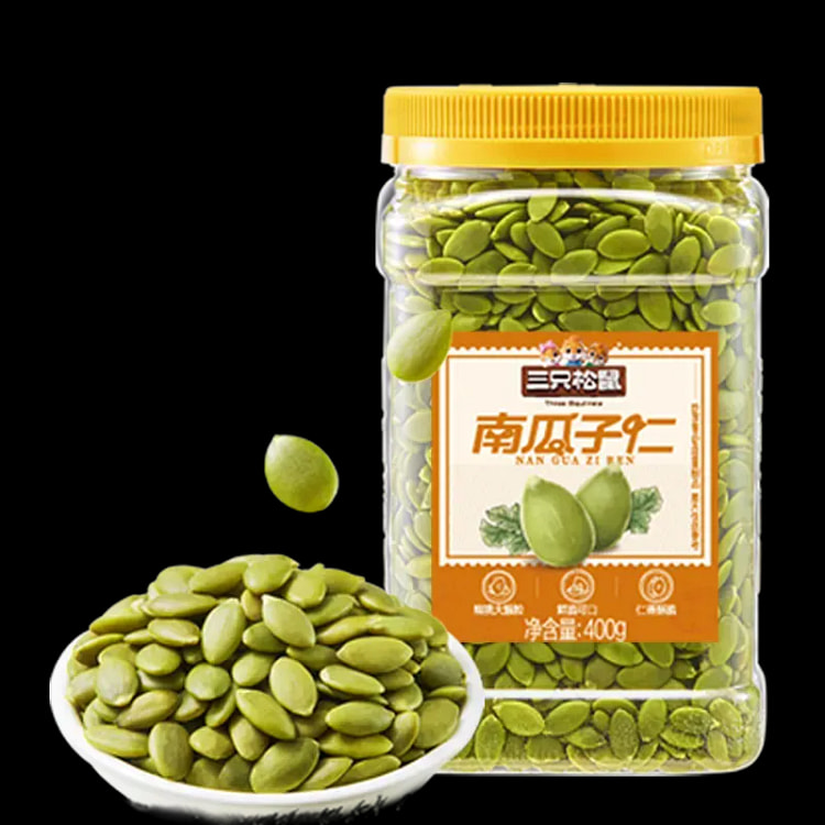 三只松鼠南瓜子仁脱壳南瓜籽仁炒货400g 400 克