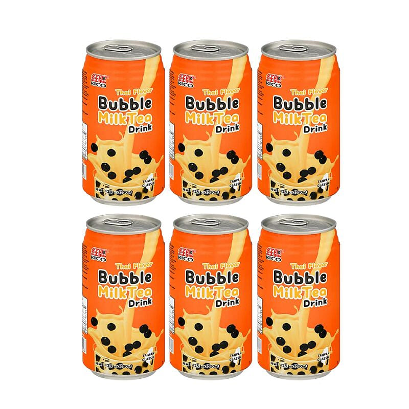 Rico Bubble Milk Tea Thai Flavor 12.3oz pack of 6 1 each