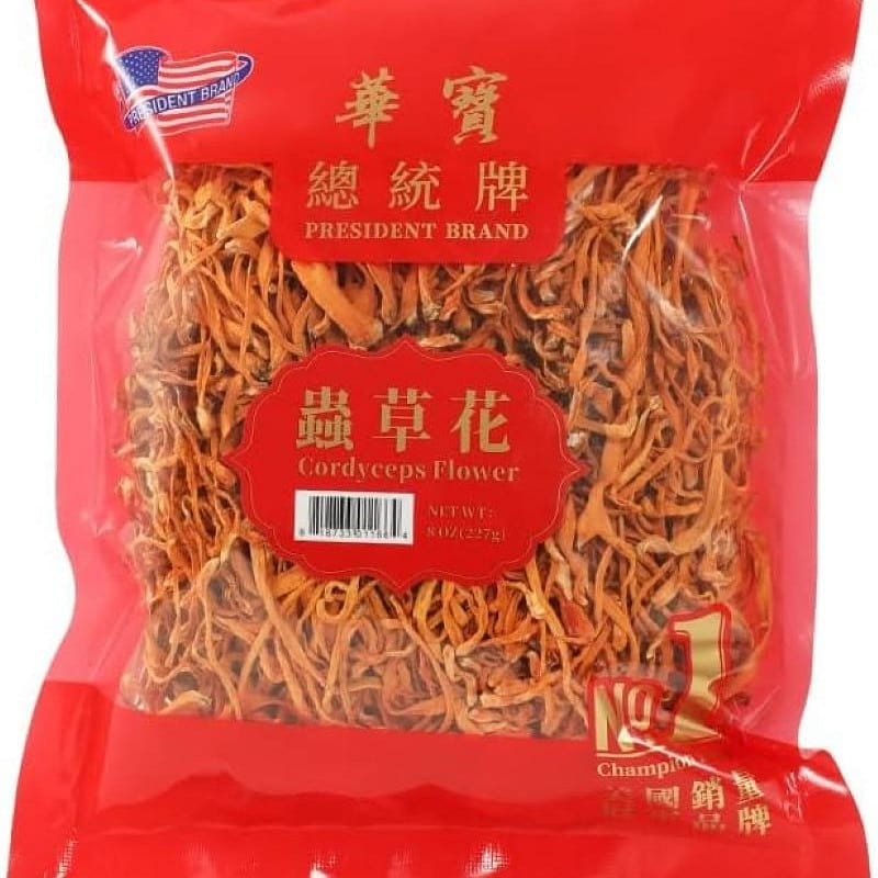 President Brand Chong Cao Cordyceps Flower 227g 8 oz