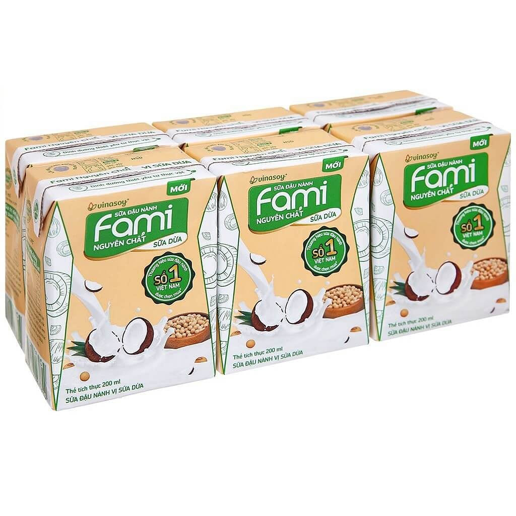 FAMI 豆奶椰奶味 (6-200ML) 200 毫升