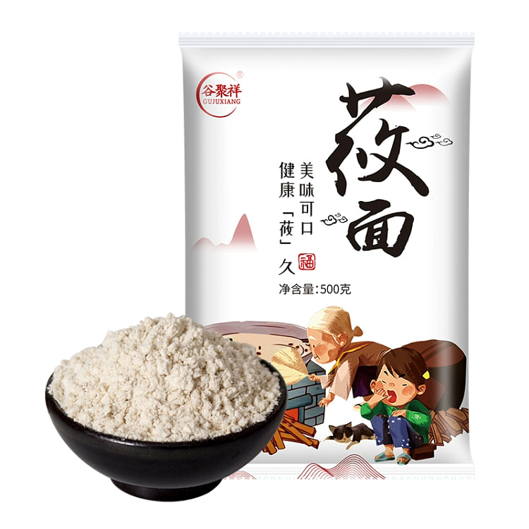 谷聚祥莜面粉500g*1袋 山西粗粮粉