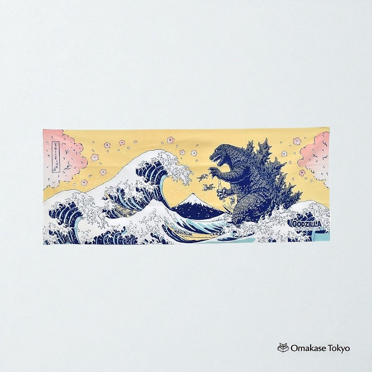 Forkart Godzilla Print Tenugui Cherry Blossom 20 g
