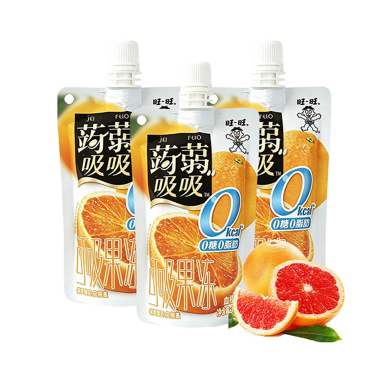 Want Want Konjac Jelly Blood Orange Flavor 120g*3 3 pack