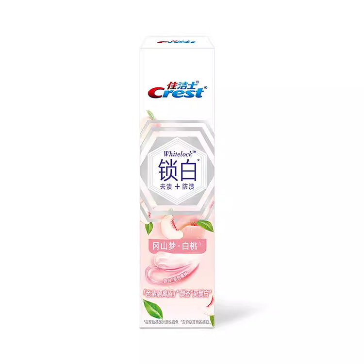 佳洁士 锁白牙膏  冈山梦白桃