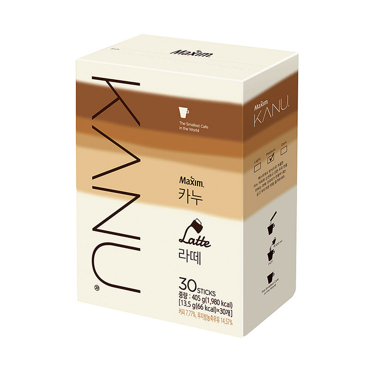 KANU Latte Stick Coffee 13.5g x 30p 1 each