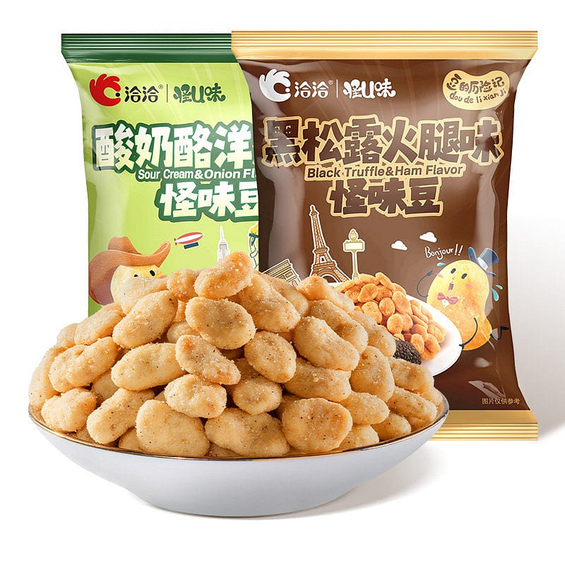 洽洽 怪U味怪味豆(黑松露味) 蚕豆香酥脆 1袋 225 克