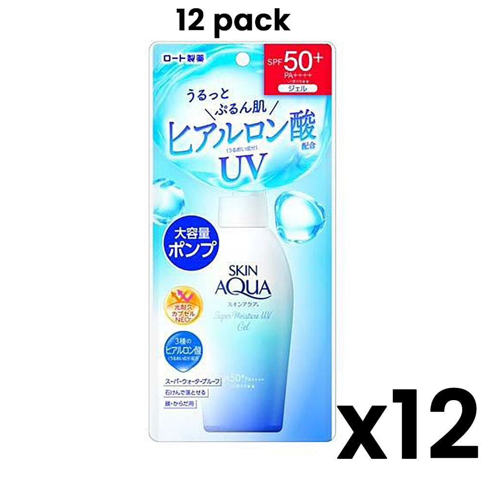Rohto Skin Aqua Super Moisture UV Gel (Pack of 12) 1680 g