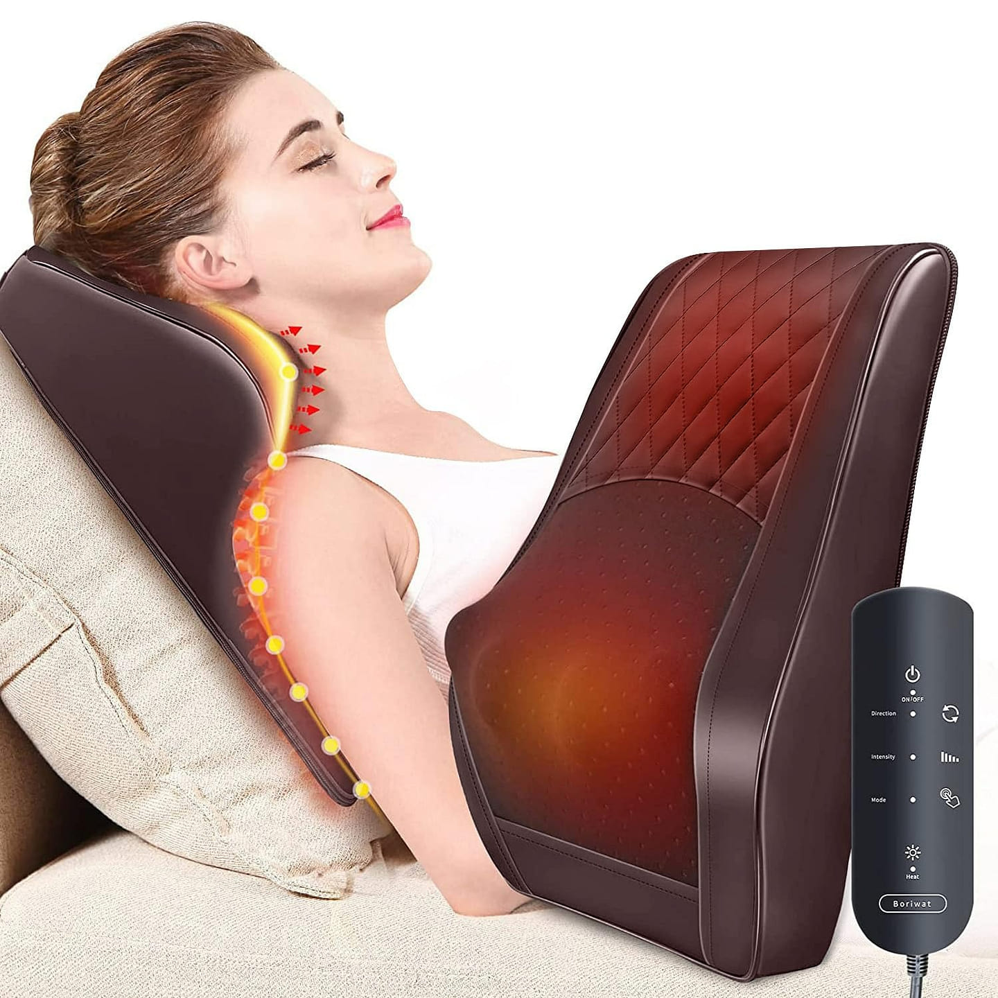 Back Massager Neck Massager with Heat Pain Relief 1 each