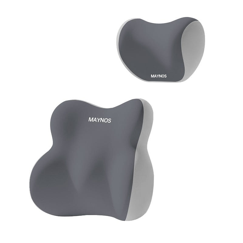 MAYNOS Memory Foam Lumbar & Neck Pillow Set 1 each