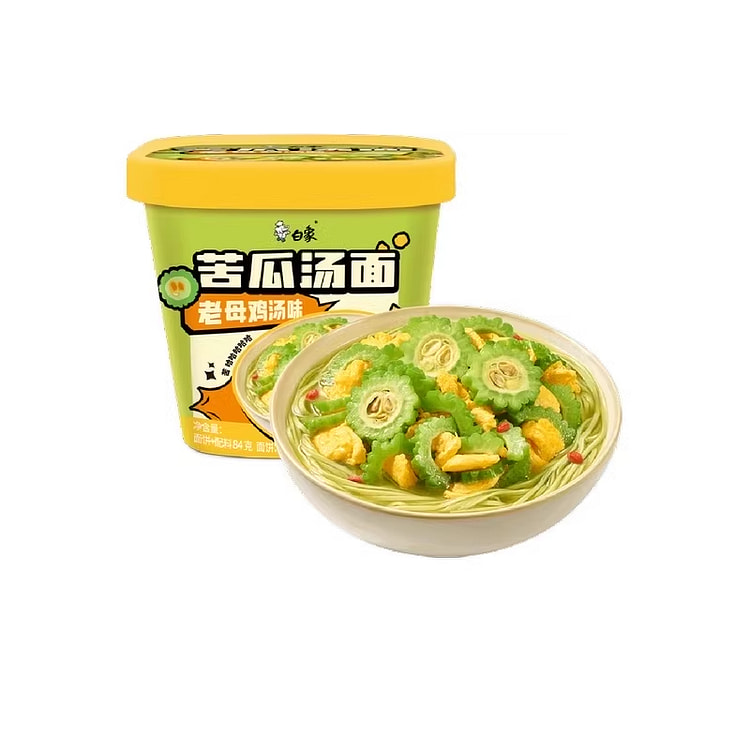 白象方便面老母鸡汤味苦瓜汤面84g*1杯