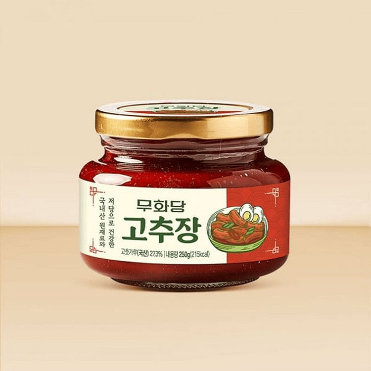 Muwhadang 低糖辣椒酱/红辣椒酱 250 克