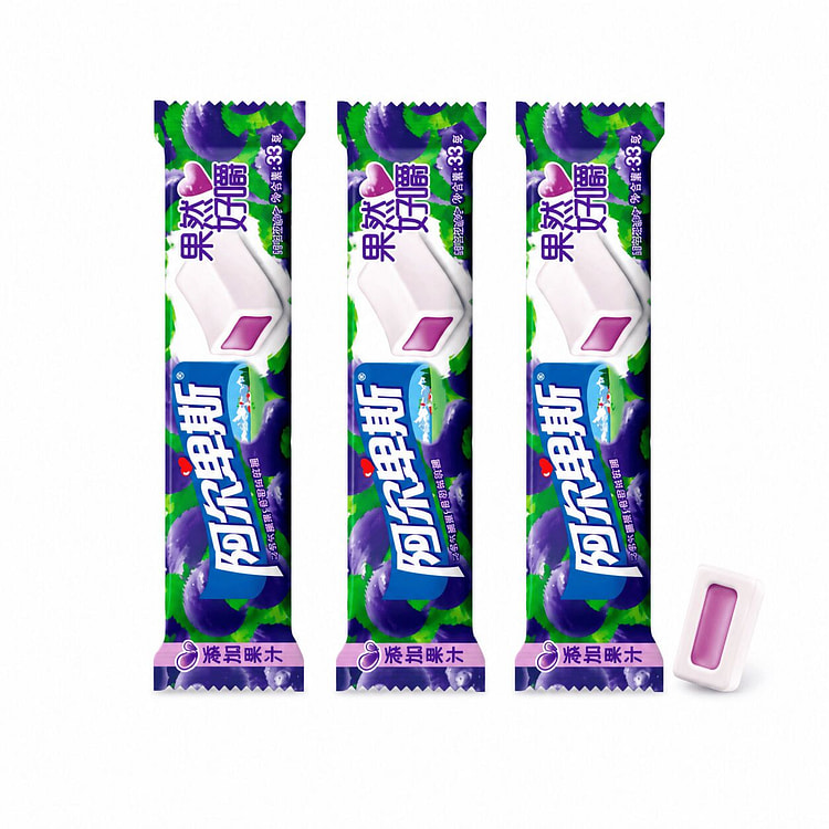 阿尔卑斯果然好嚼葡萄夹心软糖（3 pcs） 99 克