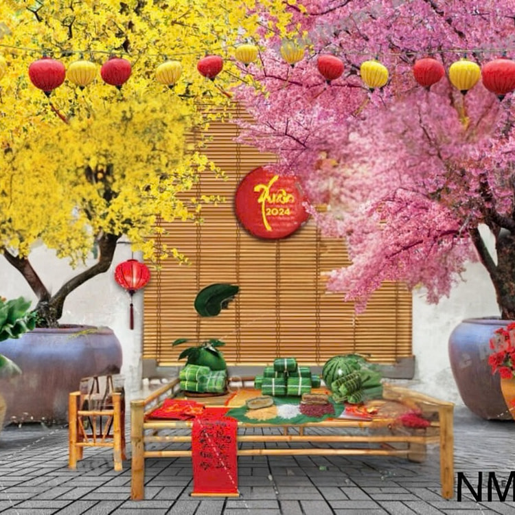 BACKDROP NMH06 (10ft x 7.5ft) LUNAR NEW YEAR