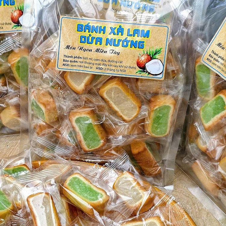 Pandan Coconut Mini Cake Dessert 1 pack