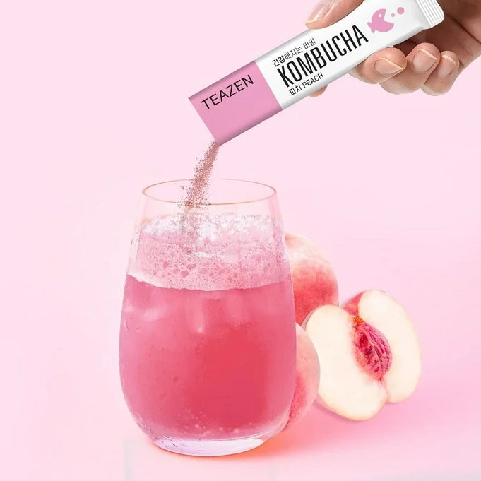 Kombucha Tea Beverage Mix 10 Sticks Lemon - Weee!