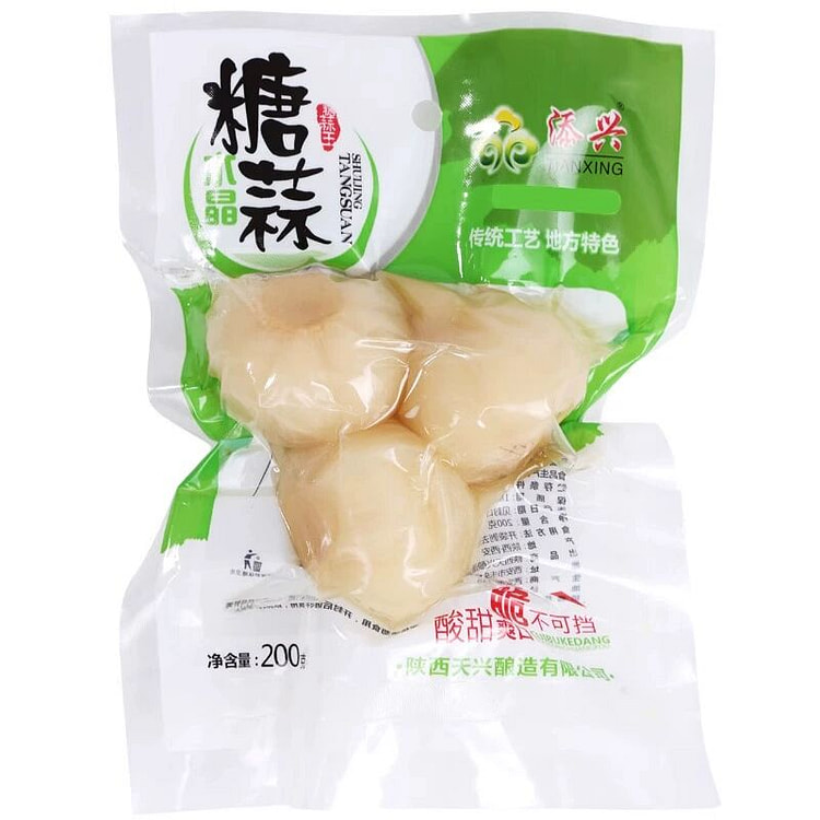 水晶糖蒜袋装腌泡大蒜