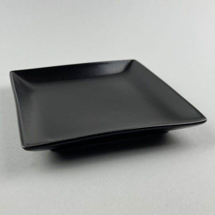 Bowery Matte Bold Square Appetizer Plate 5.7", Black 1 phần