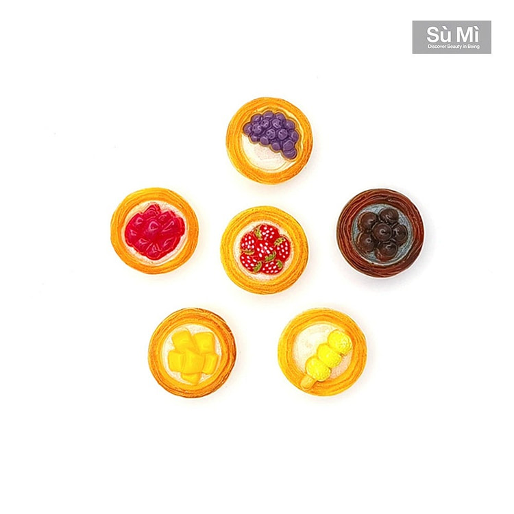 SUMI蛋挞冰箱贴磁贴 微世界礼盒装