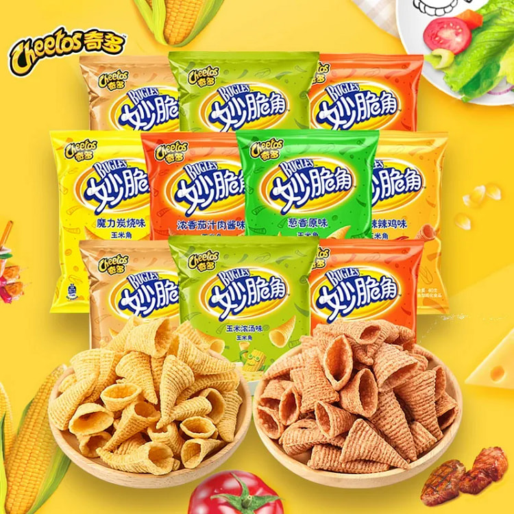Cheetos Crunchy Corn Chips Scallion Original