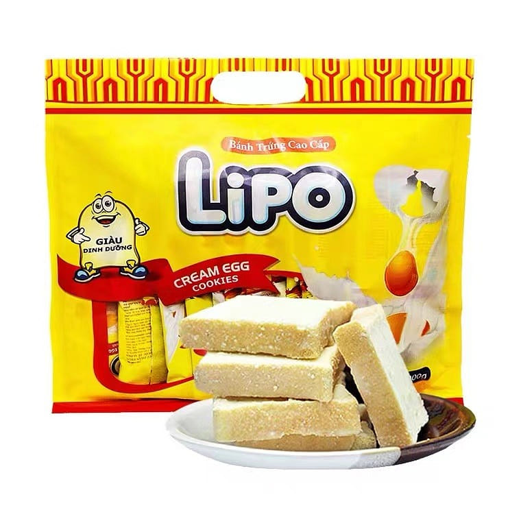 Vietnam Lipo Creamy Flavor Dried Bread , Breakfast Snacks 200 g