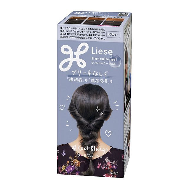 花王 Liese 透明感高显色染发啫喱 帅酷蓝米色