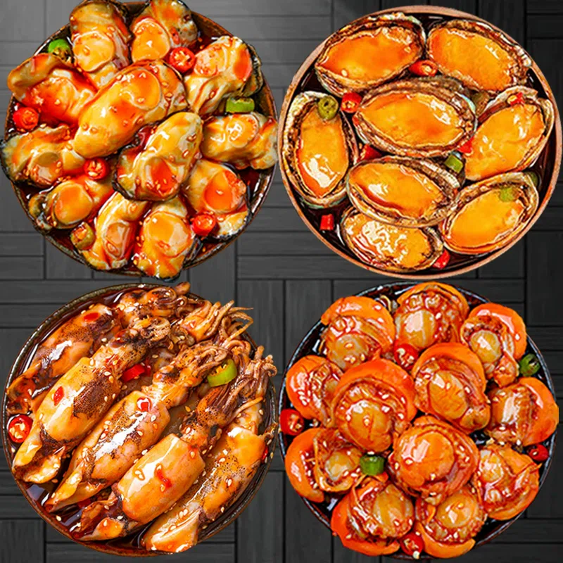 Abalone oysters scallop nudibranchs 100g *4 cans 400 g