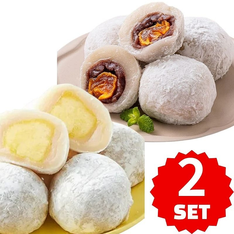 整颗菠萝柿子麻糬套装 420 克*2 盒