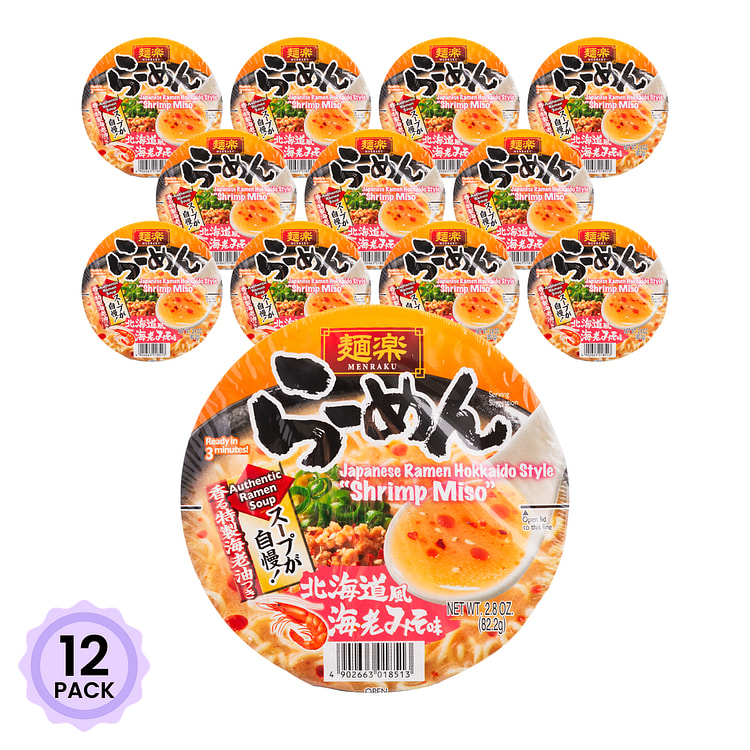Hikari 鲜虾味噌方便面 2.8 盎司*12 包
