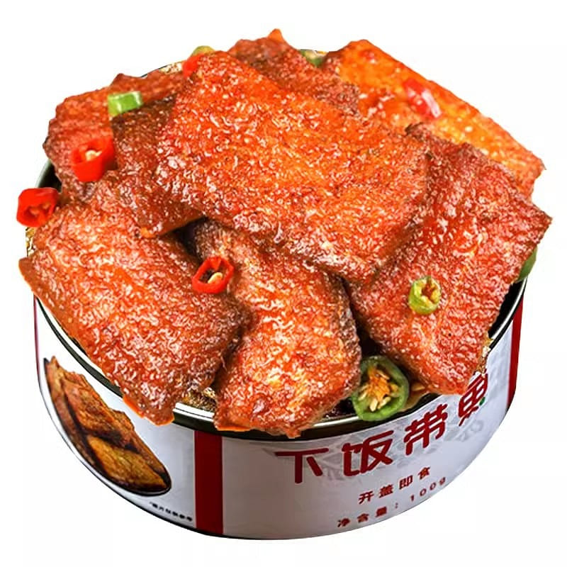 带鱼罐头 香酥香辣中段带鱼即食 海鲜熟食下饭菜速食网红小零食100g*3罐 3 罐