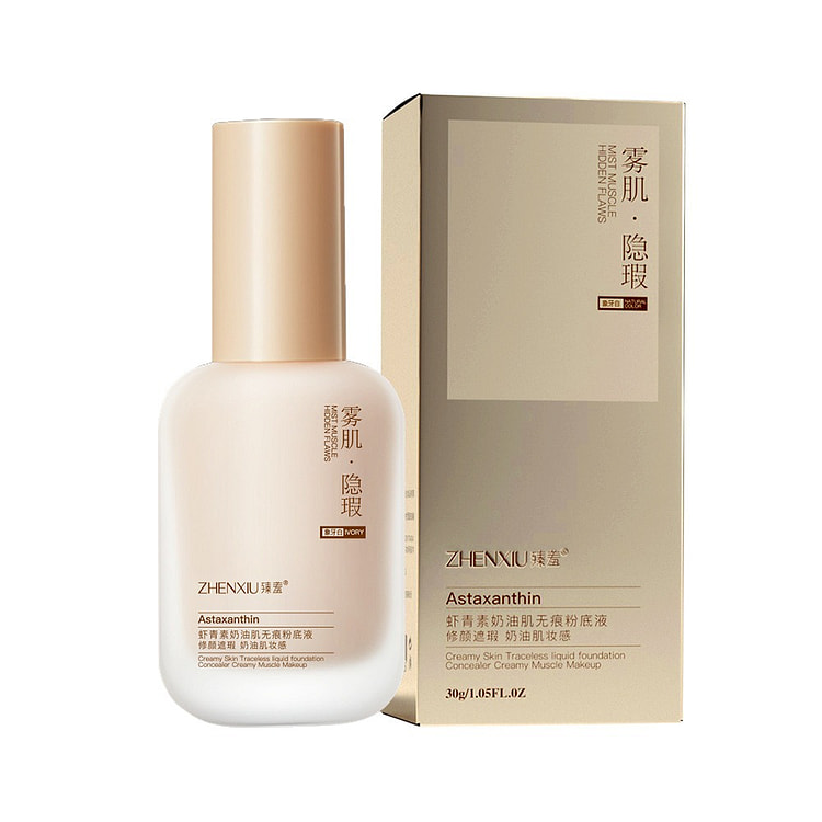 Astaxanthin Creamy Skin Flawless Foundation (Ivory 30 g