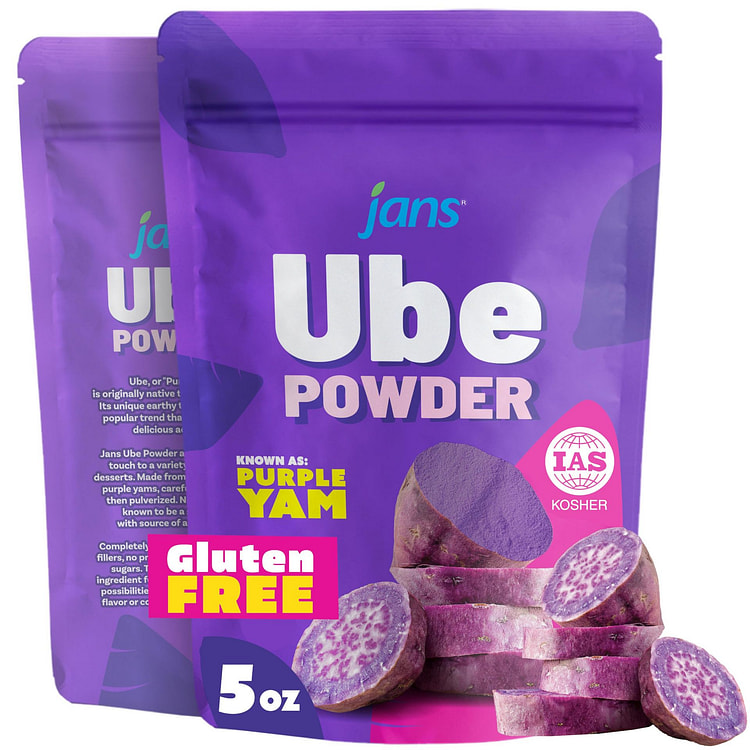 Jans - Natural Ube Powder, 5 oz, Pack of 1 5 oz
