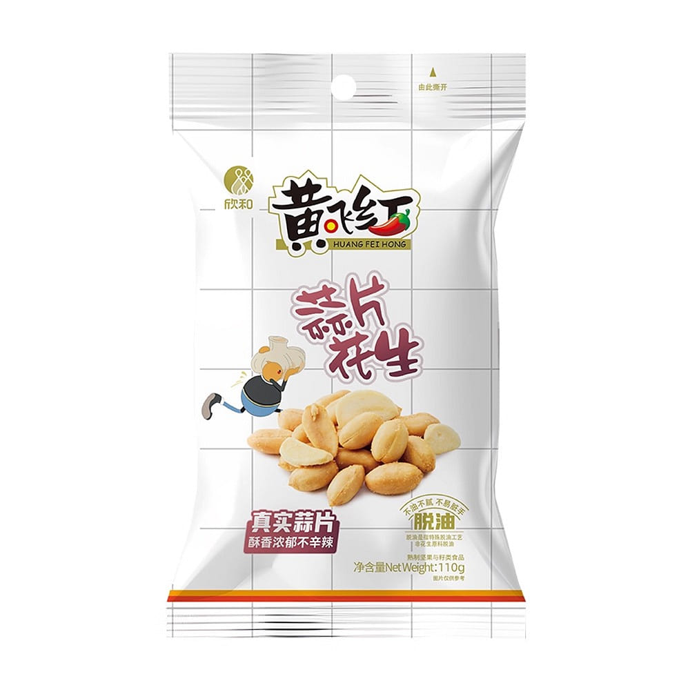 Huangfeihong Garlic Peanuts with Sliced Garlic 110 g
