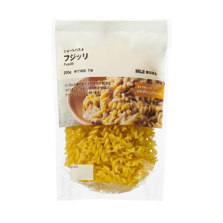 MUJI Short Pasta Fusilli 200g