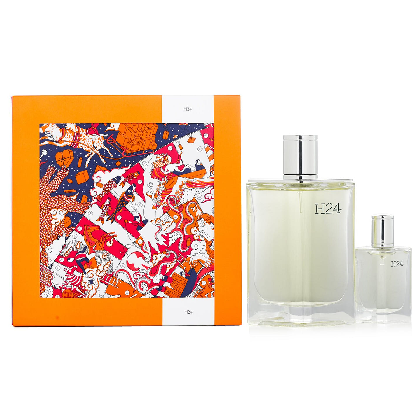 Hermes H24 Coffret: Eau De Toilette Spray 100ml/3.3oz + Eau De Toilette Spray 12.5ml/0.42oz 2 bottle