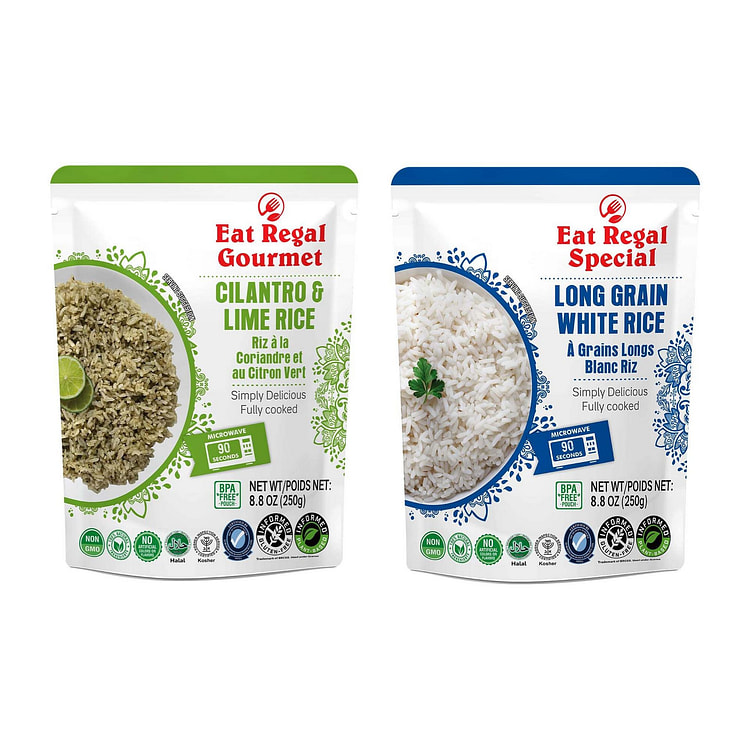 Eat Regal Cilantro Lime & Long Grain Rice, Pk 12 8.8 oz