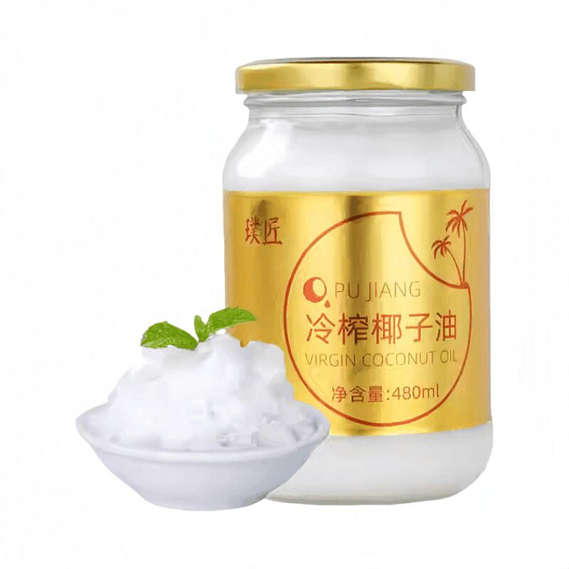 Pujang Cold-Pressed Coconut Oil 480g*1 Bottle 480 g