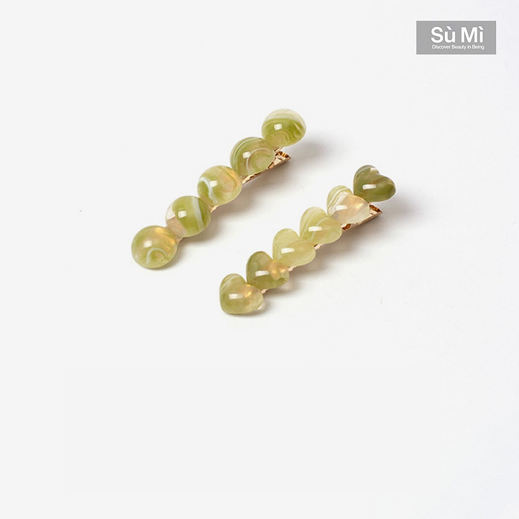 SUMI竹露听荷 清透绿 发饰礼盒装