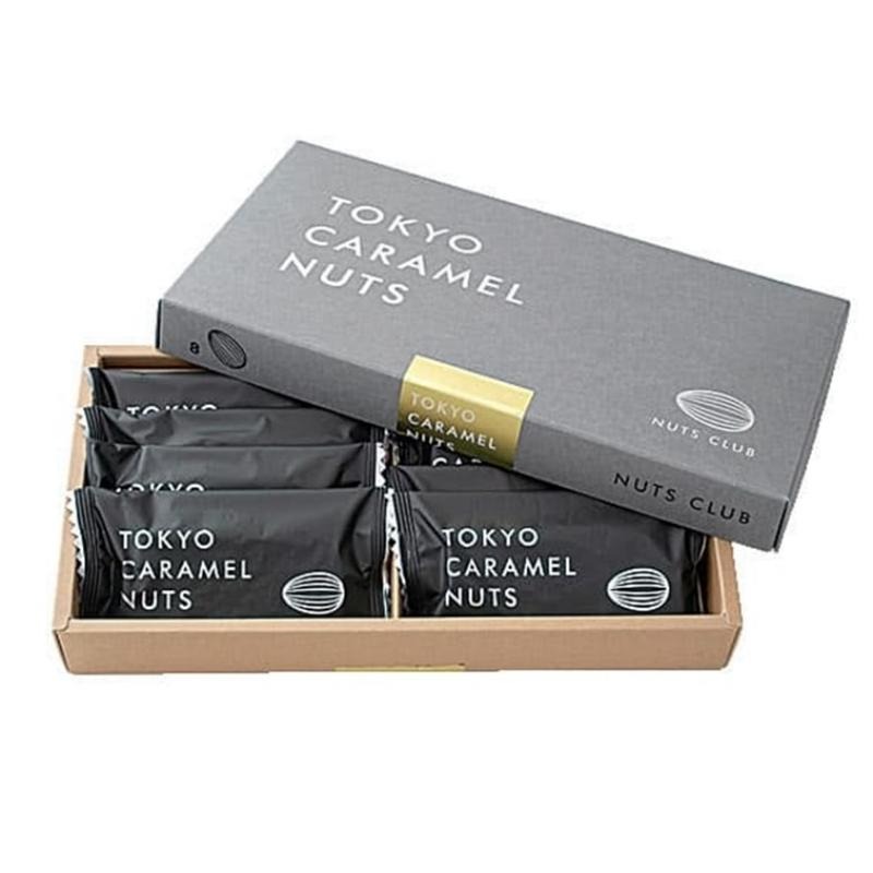 Get Japan Direct Shipping Japan TOKYO CARAMEL NUTS Crackers 8pcs