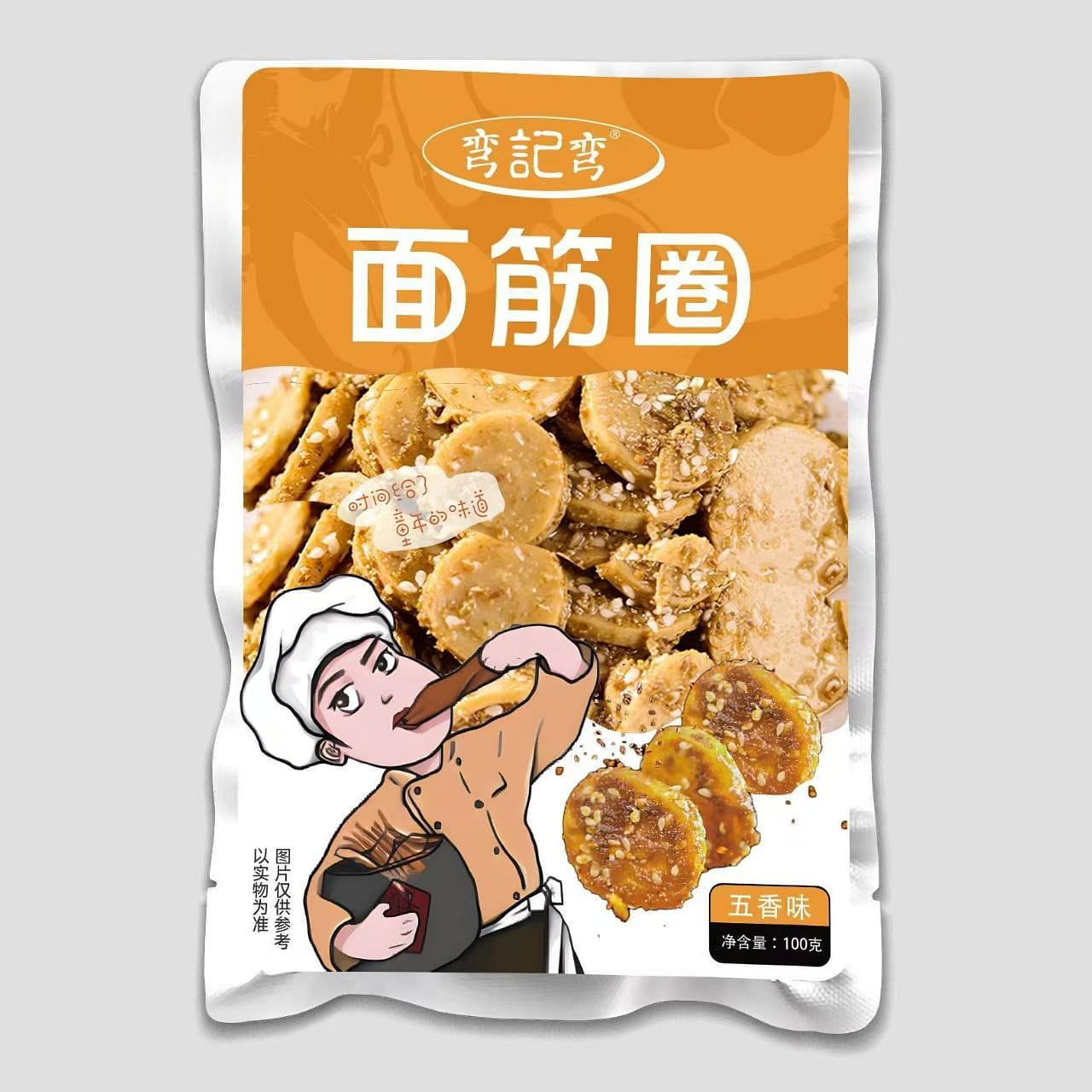 Wheat gluten ring five-spice flavour 100g*bag 100 g