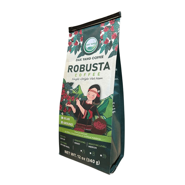 Dak Yang Vietnamese Robusta Ground Coffee 12 oz