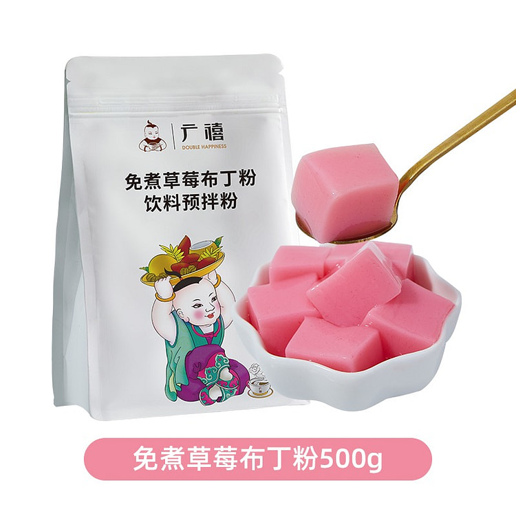 免煮布丁粉 草莓味 500 包