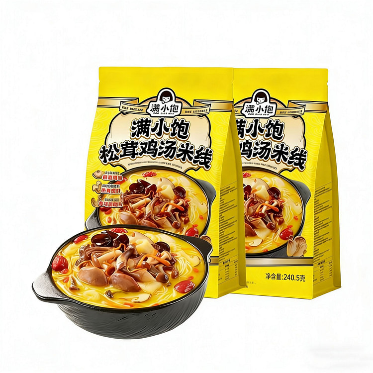 满小饱 松茸鸡汤米线米线米粉方面面速食 240.5 克