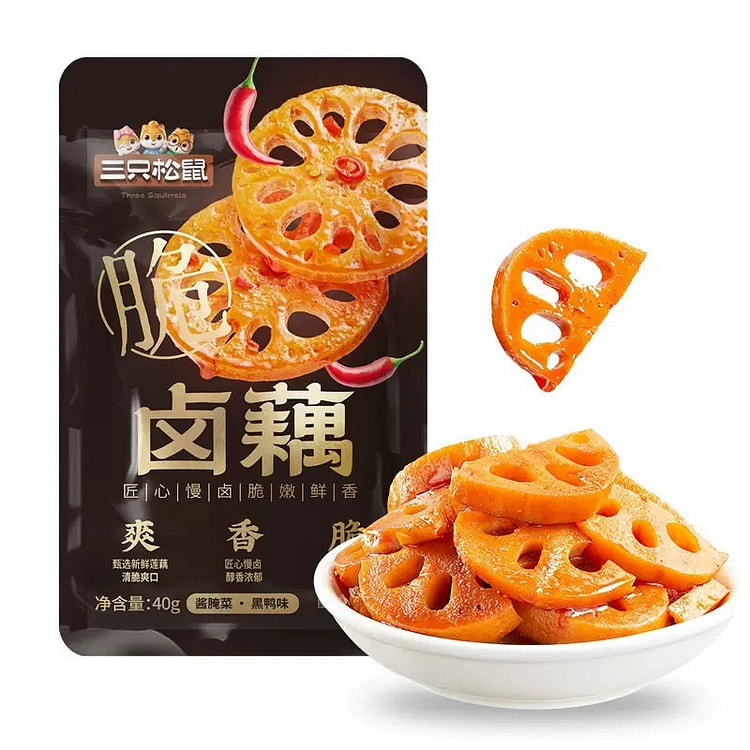 Black Duck Flavored Braised Lotus Root 40g*3 packs 120 g