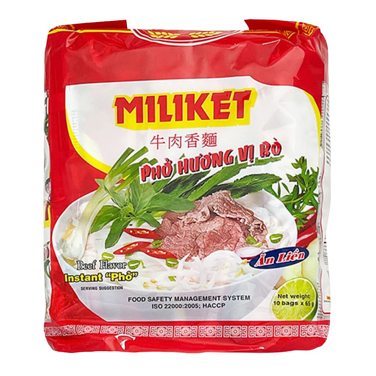 Miliket Instant Pho Beef Flavor 10 packs