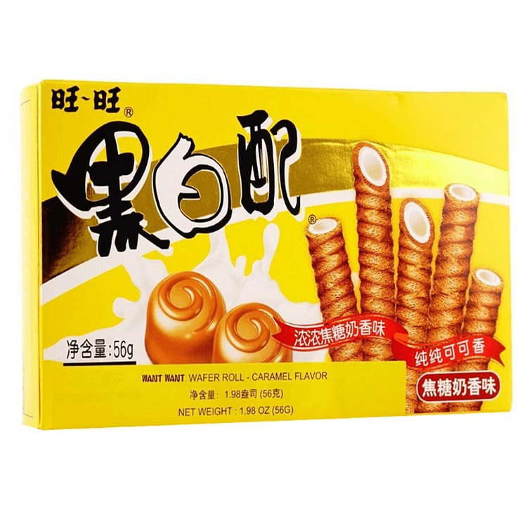 旺旺 黑白配 焦糖奶香味 60g x